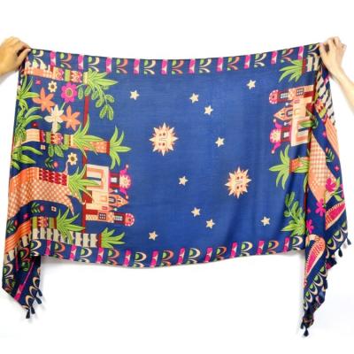 China Polyester Bespoke Fashion Polyester Viscous Scarf Wholesale In Hangzhou for sale