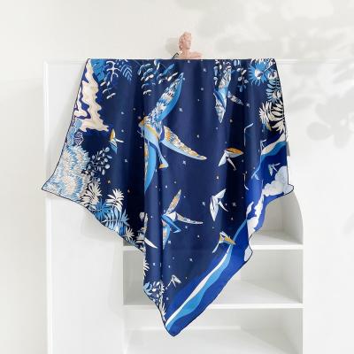 中国 OEM Design Soft Elegant Luxury Custom Printing 100% Twill Silk Scarf And Hijab For Women 販売のため