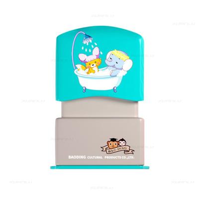 China Cute Children's Toy Ink Stamp Plastic Kids Call Stamps Cloth Cloth Punching Machine for sale