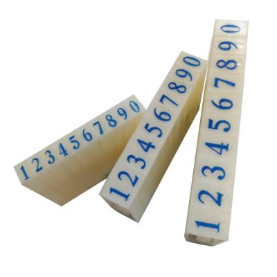 China Arabic alphabet diy plastic rubber stamp letter desk number composable letter stamps for sale