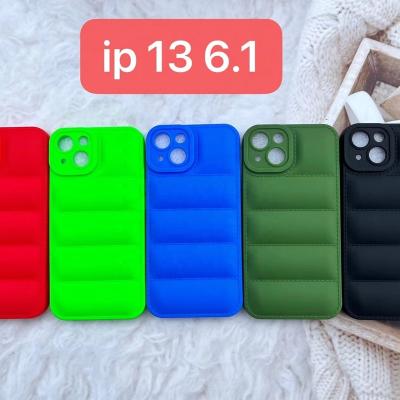 China Hot Selling Weview Shockproof TPU 3D Soft Stripper New Down Jacket Phone Case For iphone 13 pro Max for sale