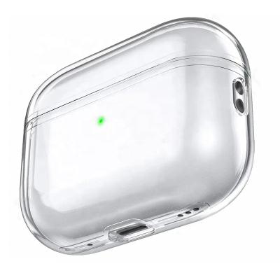 China Anti-pilling High Quality Clear Transparent Wevlew TPU Earphone Cover Case For AirPods 3 Pro 2 With Hook for sale