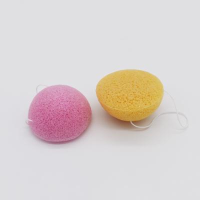 China Soft semi-circular konjac konjac protective sponge washing soft degradable konjac sponge for sale