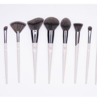 China Angular Blush OEM Handle Powder Brush Foundation Brush Custom Degradable Eyeshadow Brush for sale