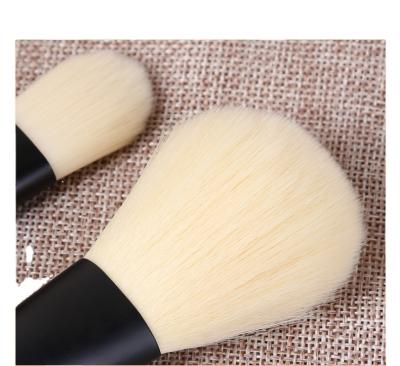 China Factory Wholesale Color Handle Makeup Brush Wooden Bamboo Brush Foundation Super Soft Bamboo Handle Powder Brush for sale