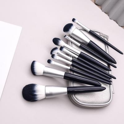 China Angular Blush New Gather 10 Makeup Set Makeup Brush Set Portable Eyeshadow Foundation Brush Powder Brush for sale