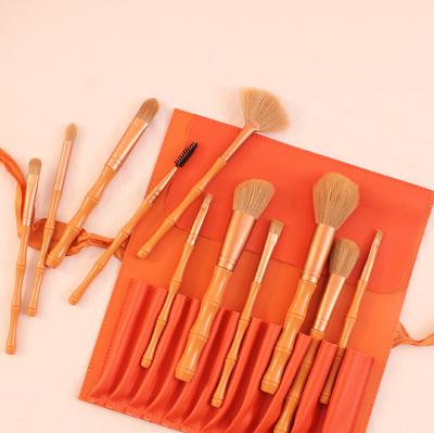 China Angular Blush New Gather 10 Makeup Set Makeup Brush Set Portable Eyeshadow Foundation Brush Powder Brush for sale