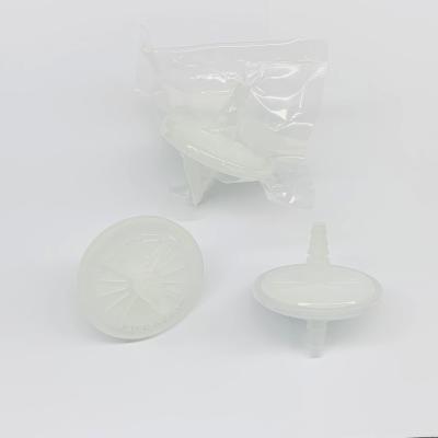 China 0Filtro de aire de PTFE de.22μm 50mm con conectores de manguera para filtración en línea en venta