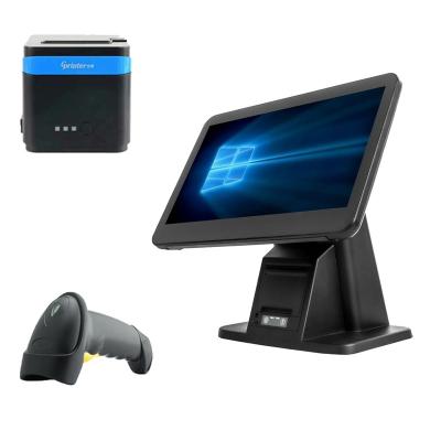 China SDK 15.6 Inch Windows Touch All Ine One Gas Station Cash Register Outlets Restaurant Desk POS for sale