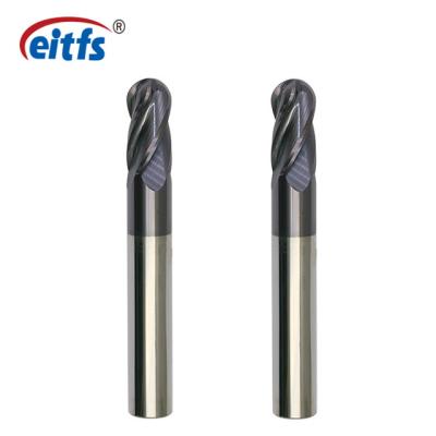 China Center Cutting Carbide Ball Nose End Mill High Hardness For Cutting Machine for sale