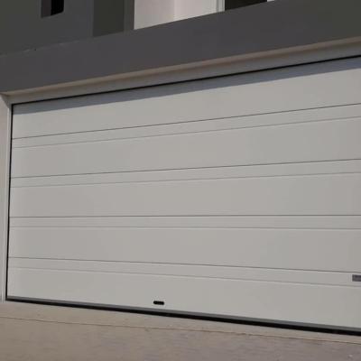 China Modern High Quality Low Price Iron 5 Panel Automatic Garage Door for sale