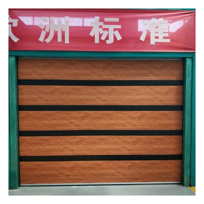 China Modern 16 Ft Assemble Garage Aluminum Stacking Vertical Lift Garage Doors For Homes for sale