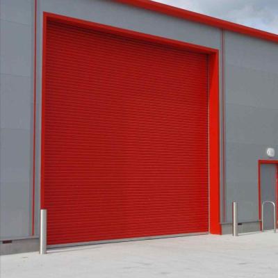 China Long Lifespan Security Warehouse Windproof Manual Roll Up Doors With Chain Control for sale