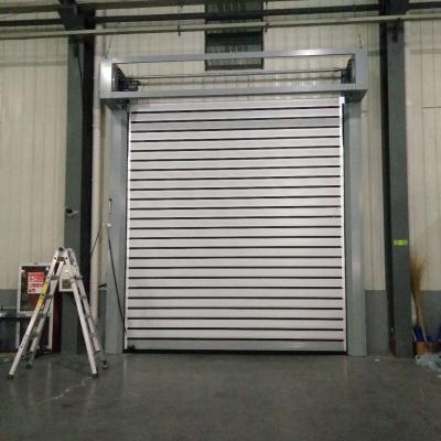 China Aluminum Alloy Modern Fast Fast High Speed ​​Roller Industry Shutter Spiral Door en venta