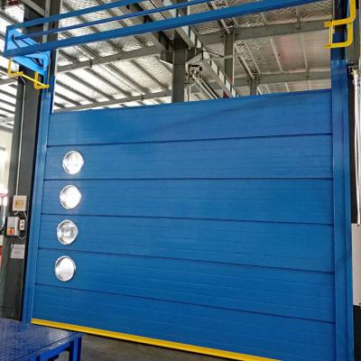 China Modern Industrial Stacking Folding Wind-resist Door For Factory Warehouse for sale