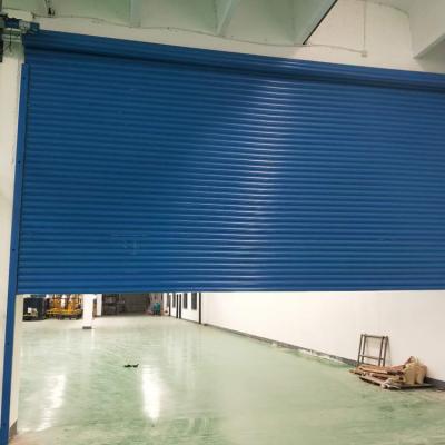 China Modern industrial warehouse overhead insulated vertical lifting metal roll up steel doors for sale