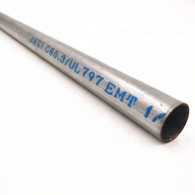 China Protect and route cables and conductors from 3/4 inch EMT Galvanized Steel Electrical conduit for sale