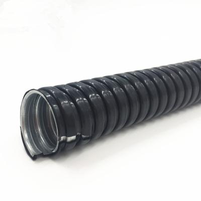 China Superior Flexiblity 20mm Fire Resistance PVC Coated GI Flexible Duct for sale