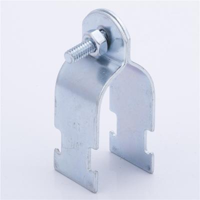 China Reliable Quality Steel Channel 20/25/32/40mm...Electro Galvanized Strut Pipe Clamp For Conduit for sale