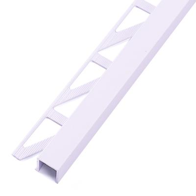 China Modern Durable Metal Tile Accessories Hardware Corner Guard Aluminum Square Edge Trim Profile For Wall Tile Edge Protection Use for sale