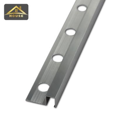 China Modern Easy Install Flexible Decorative Square Edge Tile Trim Aluminum Profile for sale