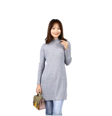 China Anti-wrinkle solid slim factory wholesale manufacturing pattern sweater dress winter woman various for sale