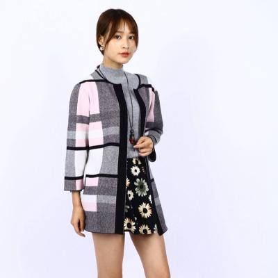 China Factory Sale New Design Anti-Wrinkle Fashionable Wholesale Women Sweater Cardigan Various Color Block Wholesale for sale