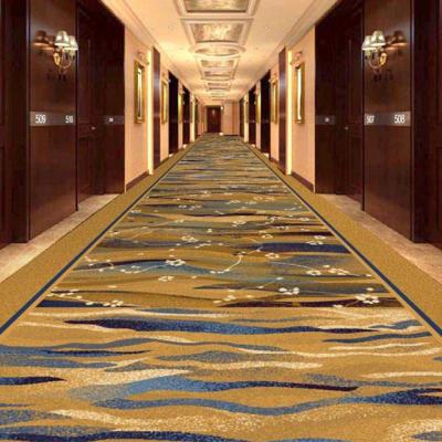 China Washable High Quality Carpet Customized Woven Rug For Hotel Corridor for sale