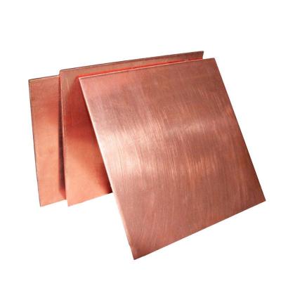 China One ton minimum order source c10100 c12000 copper plate copper sheet Processing Service Cutting Cu Min 99% for sale