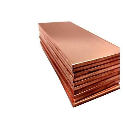 China Pure Copper Red Copper Plate Sheet Minimum Order One Ton Width 20-2500mm Widely Used in Decoration Industry Applications for sale