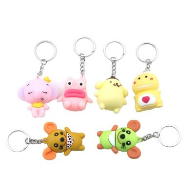 China 2020 PVC Manufacturers Customized Keychain Cute Personality Doll Cartoon Key Chain for sale