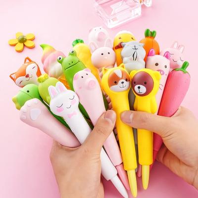 China Normal Cute Decompression Pen Cartoon Gel Pen Creative New Amazon Slow Bound Squishy Gifts For Christmas for sale