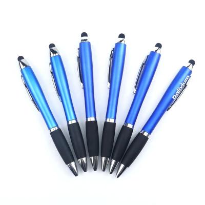 China Promotional Pen 2 In 1 Laser Light Up Pen With Lighting Logo for sale