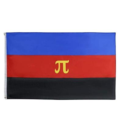 China Hotel and Resort Polyamory Pride Flag LGBTQIA Polyamorous Relations Pi Gender Rainbow Multiple Open Banner for sale