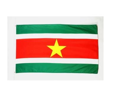 China Custom Hotel and Resort Print Stock Ready To Ship 90*150CM Suriname Country Flags for sale