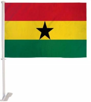 China Barber Shop Hot Sales Popular Running Fast Delivery 30*45cm Ghana Car Hanging Flags for sale