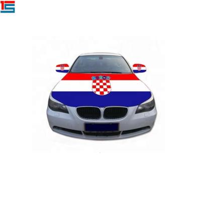 China Hotel and Resort CMYK Printing Croatia Flag Wholesale Car Hood Cover for sale