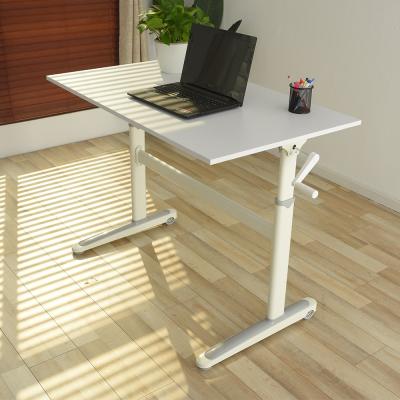 China Easy Installation 1200mm Movable Manual Office Height Height Adjustable Standing Desk Include Table for sale