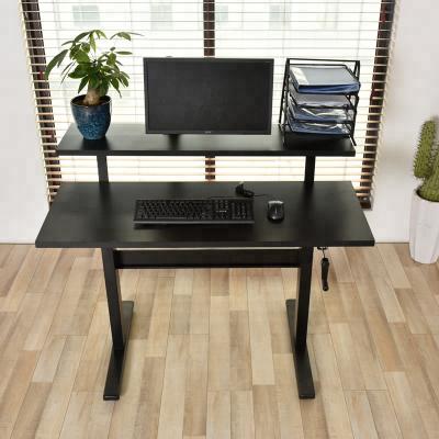 China Easy Installation Eco Friendly Easy Crank Hand Smart Desk Sit To Stand Desk for sale