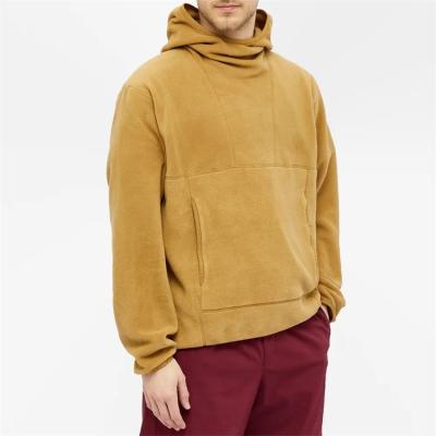 China Anti-Wrinkle OEM 100% Recycled Polyester Pullover Fleece Custom Casual Loose Blank Hoodie For Men for sale