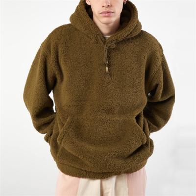 China OEM Anti-wrinkle cashmere cashmere custom casual simple comfortable blank pullover fleece oversized hoodie for men for sale