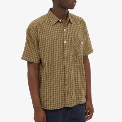 China OEM Custom Summer High Quality Casual Short Sleeve Anti-Wrinkle Checked Style Loose Classic Plaid Shirt For Men for sale