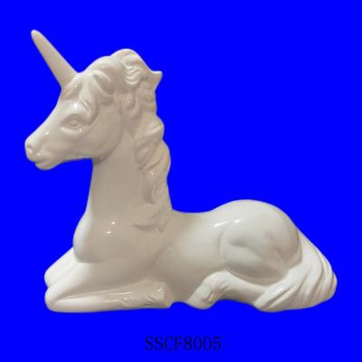 China Craft DIY Toys Plaster Figurine Large Unicorn DIY Toys Mold Colored Model Drawing Customization for sale