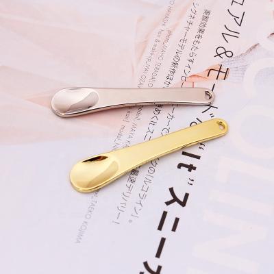 China Zinc Alloy Premium Metal Face Cream Mask Spoon, Small Spatula Cosmetic Scoop for sale