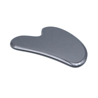 China Custom face private label logo stainless steel gua sha board for sale