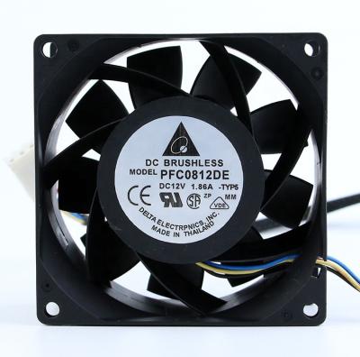 China Other DC PFC0812DE 12V Axial Fan Fan 8-8-3.8 80x80x38mm High Wind Speed ​​And High Fan for sale