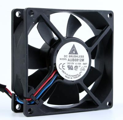 China Delta AUB0812M DC12V 80x 80 x 25mm DC Fan Air Cooling Brushless Fan PC Case for sale