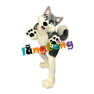 China INSTOCK N331's Wholesale Custom Fox Husky Fursuit Furry Long Mascot Costume for sale