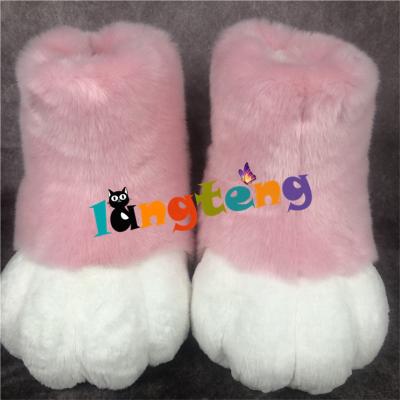 China Cartoon Halloween Cosplay Wolf Fox Dog Fursuit Feet Cat Cosplay Feet For Adults from INSTOCK Y05 for sale