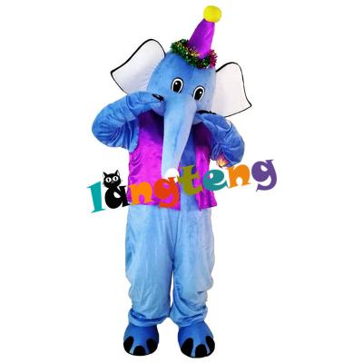 China INSTOCK 456 Cartoon Elephant Mascot Costumes Halloween Party Christmas Carnival Apparel Circus Clown Cosplay for sale